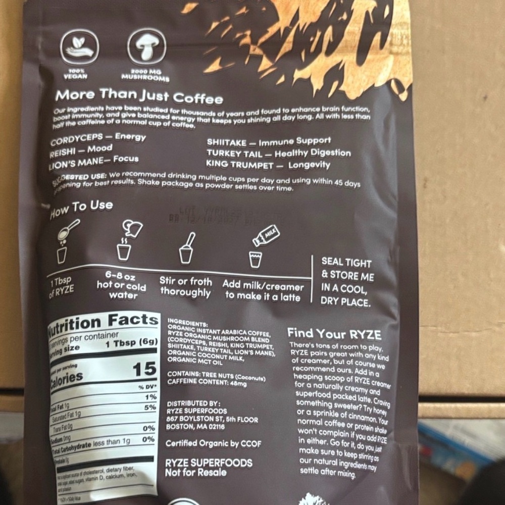 Mushroom Coffee X6 and Dose X2 - Picture 2 of 2